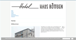 Desktop Screenshot of hotel-roettgen.de